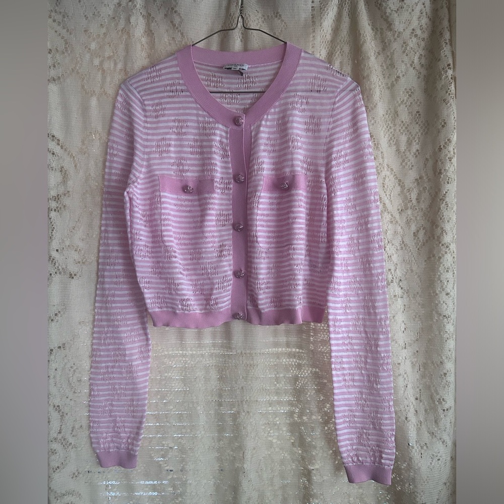 CHANEL 24C Pink Cardigan